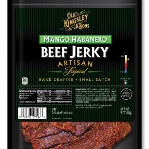 Old Kingsley & Sons <br/> Beef Jerky <br/> Mango Habanero (3 oz bag)