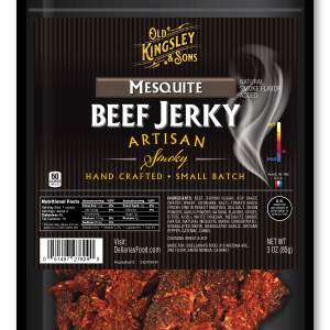 Old Kingsley & Sons <br/> Beef Jerky <br/> Mesquite (3 oz bag)