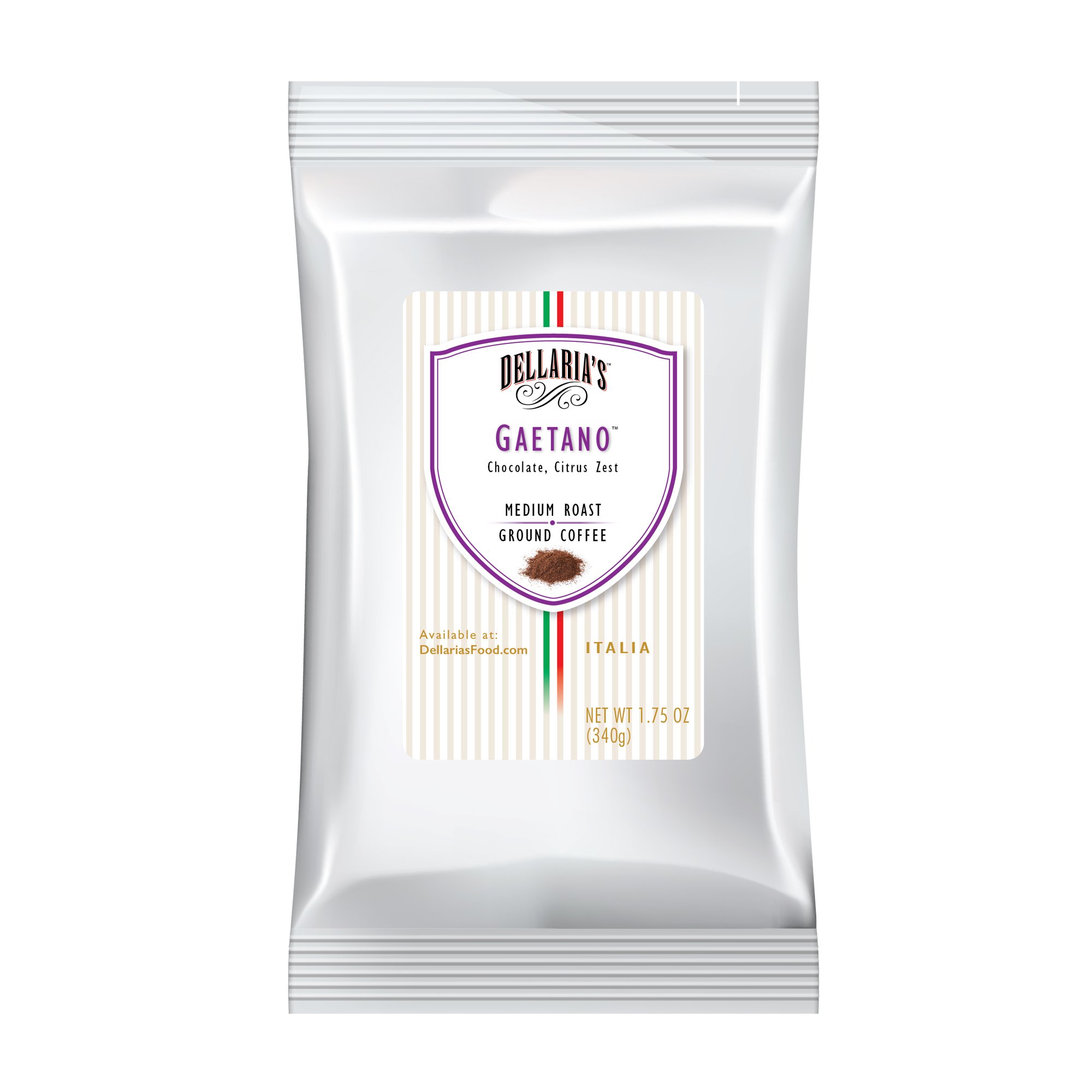 Dellaria’s Coffee Pillow Pak <br/> Gaetano (Supremo) <br/> 1 Count (1.75 oz bag)