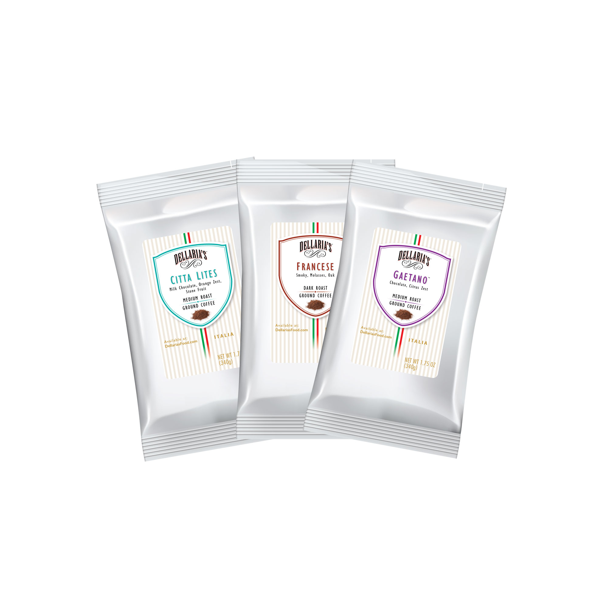 Dellaria’s Coffee Pillow Pack <br/> Variety Flavor <br/> One 1.75 oz bag