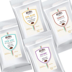 Gift Basket #2 <br/> Dellaria’s Coffee Pillow Packs <br/> Variety Flavors <br/> 4 Count (1.75 oz bags)